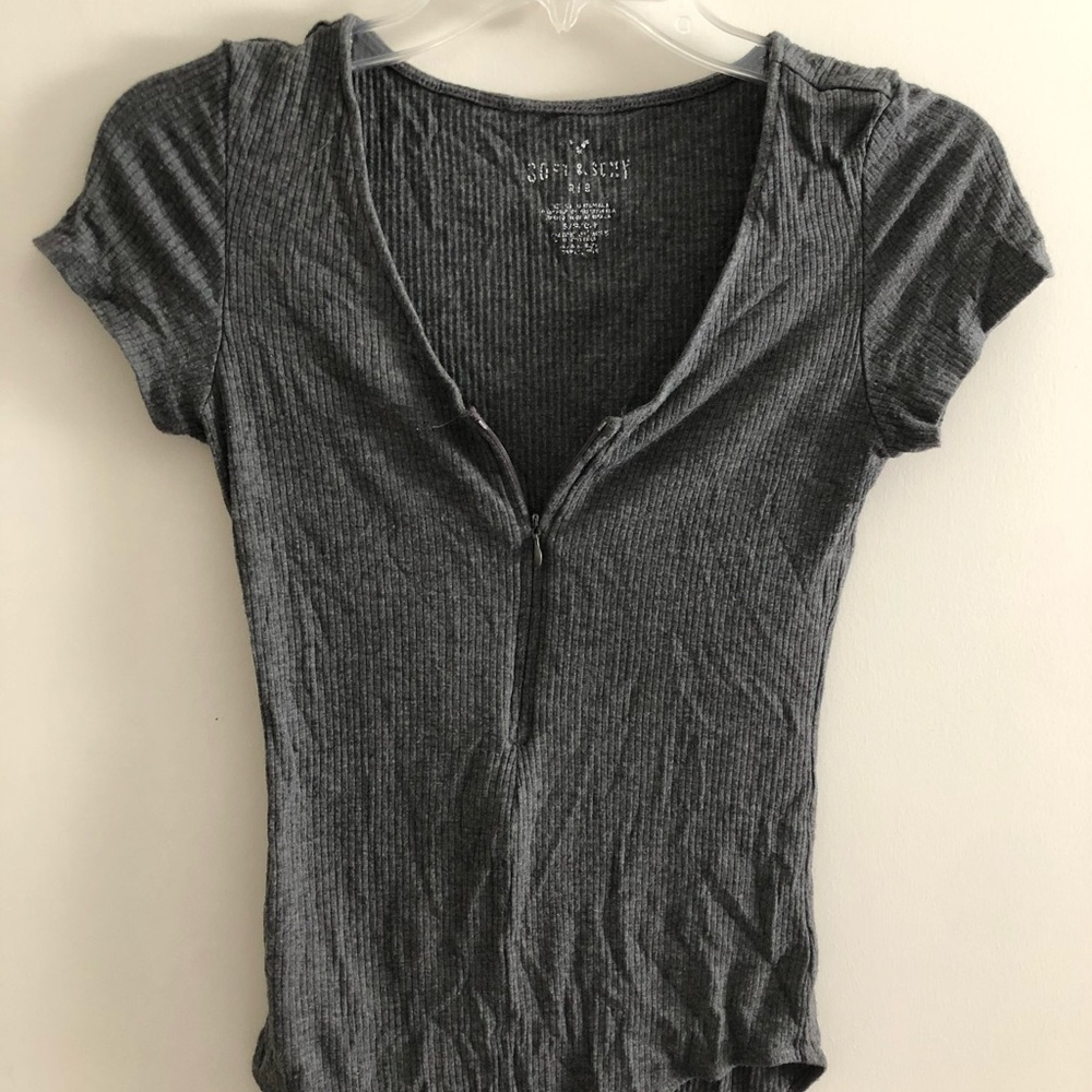 Zipper up bodysuit from American eagle